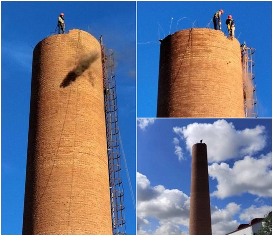 煙囪拆除公司:人工與機械拆除的靈活與細致結(jié)合